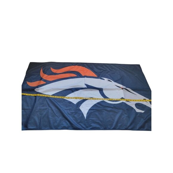 Denver Broncos Flag NFL Football Flagpole Sport Team Size 3 Feet By 6 Feet - Picture 5 of 5